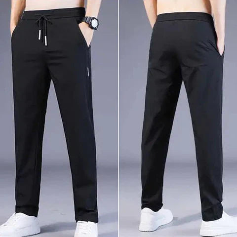 💥Buy 1 Get 1 Free💥  PREMIUM MEN'S HIGH STRETCH SKINNY LYCRA PANTS (Black & Gray)