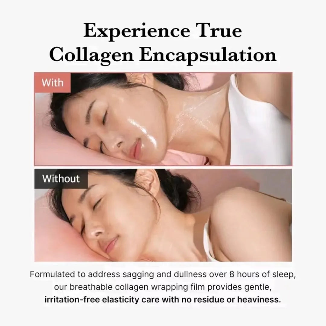 🌙 Collagen Night Wrapping Peel-Off Mask – Wake Up to Radiant, Youthful Skin! ✨