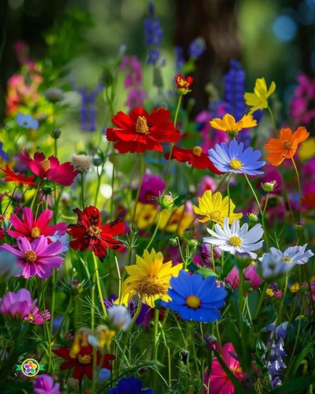 Pack of 100+ Colorful Variety Flower Seeds And Get *FREE* Plant Growth Supplement